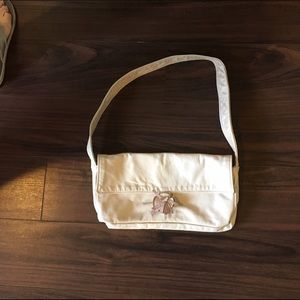 Beige clutch like new  cute for a night out